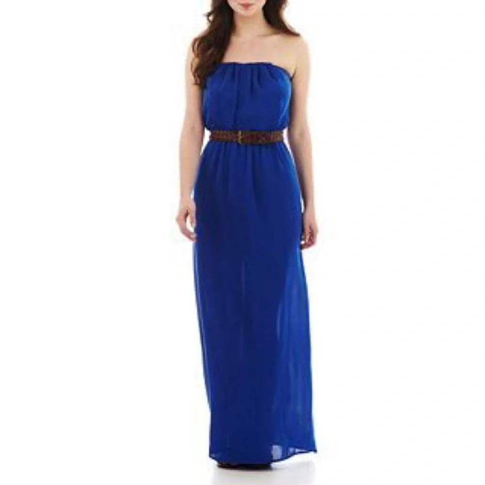 Royal blue size small maxi dress Final Price - Picture 1 of 3